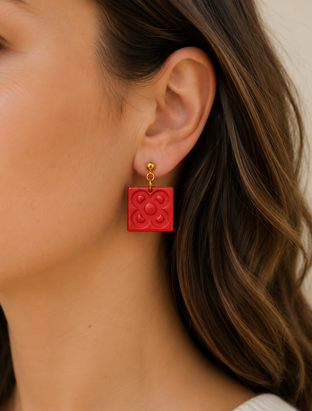 Pendientes Panot Rojo