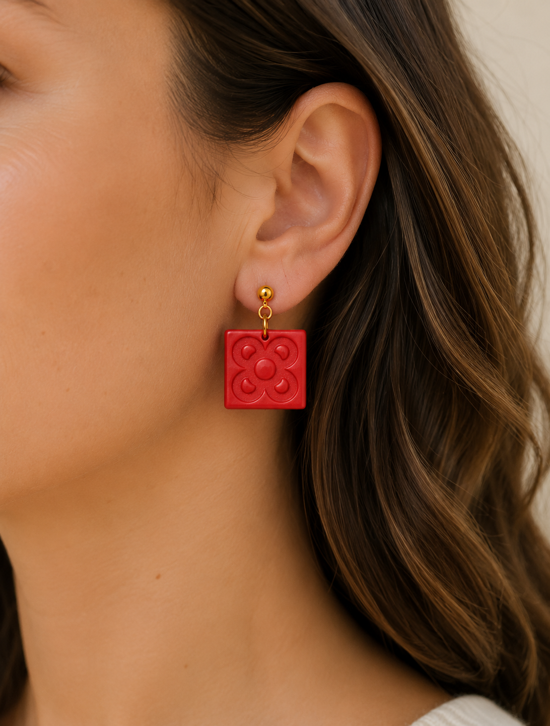 Pendientes Panot Rojo