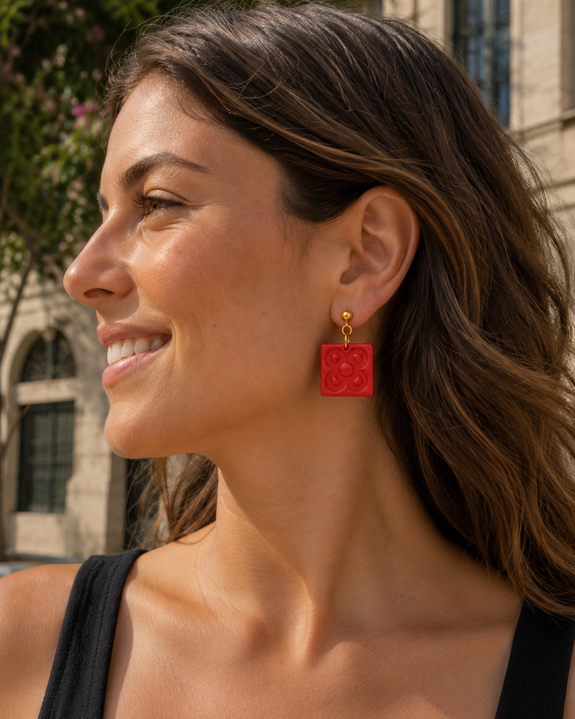 Pendientes Panot Rojo
