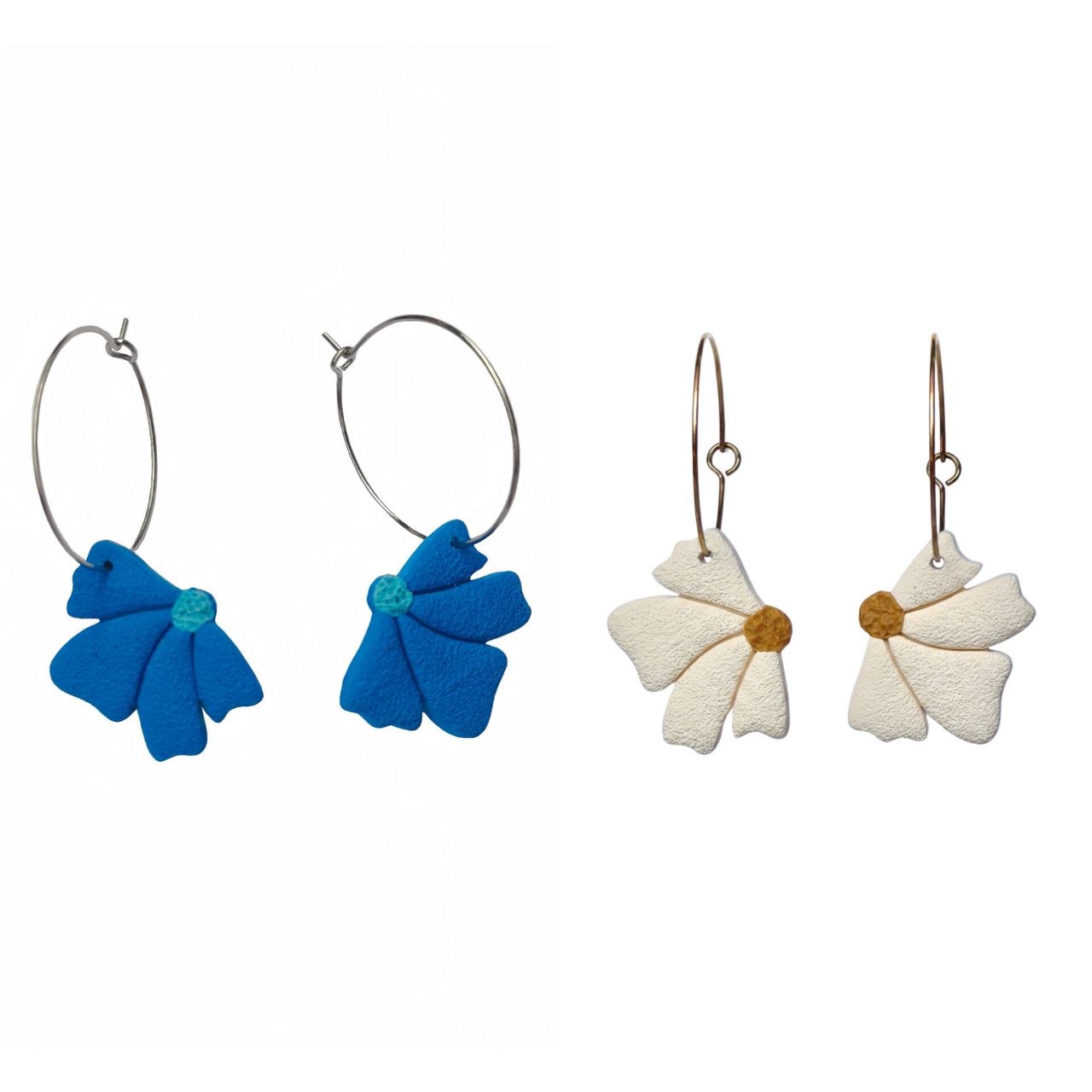 Aros Flor Azul