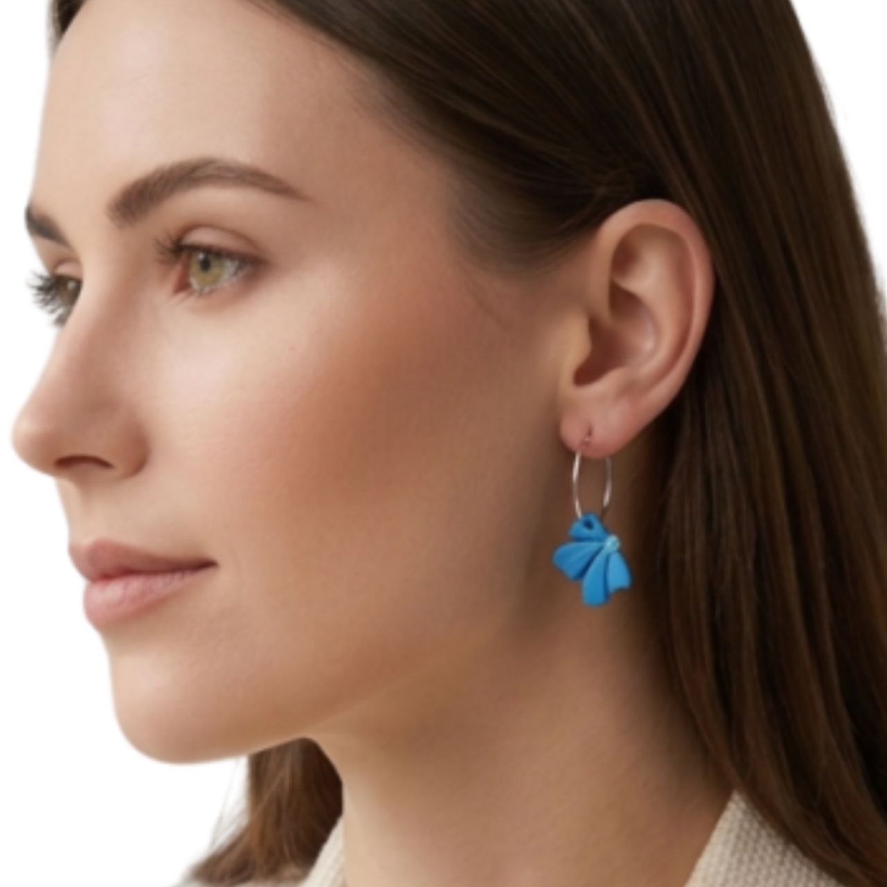 Aros Flor Azul