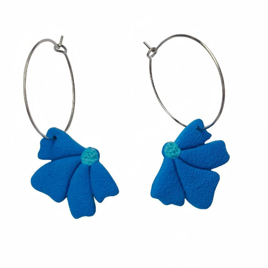 Aros Flor Azul
