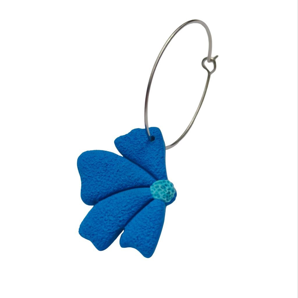 Aros Flor Azul