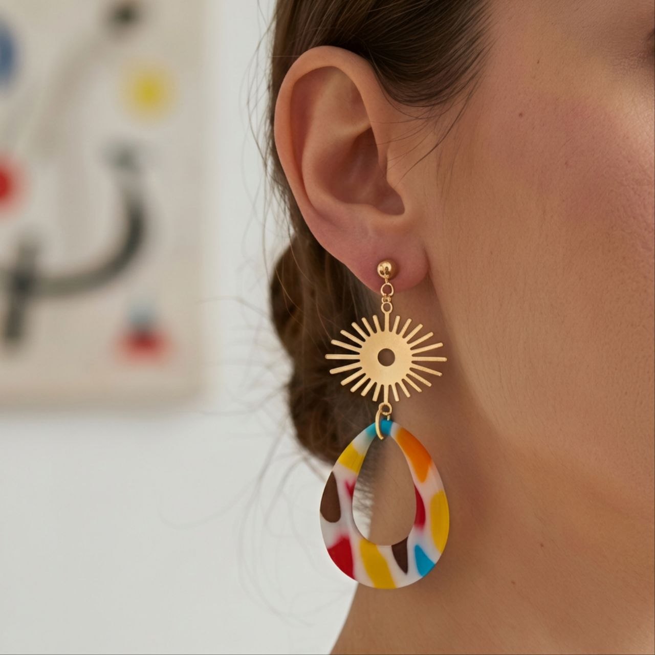 pendientes arcilla polimérica Miró